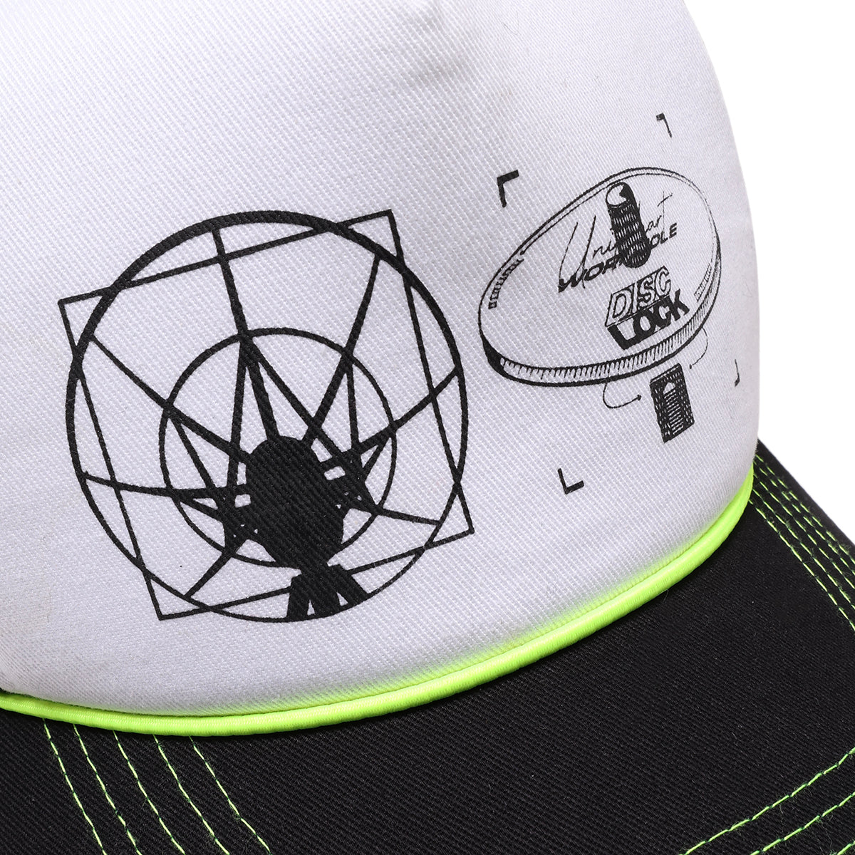 UNITED HART x WORMHOLE Fiveteen Jockeys Trucker White/Black