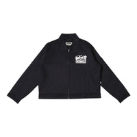 MIRACLE MATES x WORMHOLE Trends Work Jacket Black