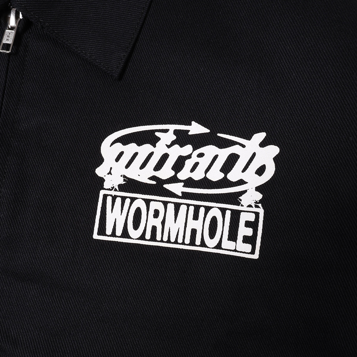 MIRACLE MATES x WORMHOLE Trends Work Jacket Black