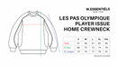 W.Essentiels Les Pas Olympique Player Issue Home Crewneck Black/Dark Ceglie