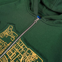 W.ESSENTIELS x LAZE x Mardial “Dreams Are Made In Pasar Minggu” Zip Hoodie Forest Green