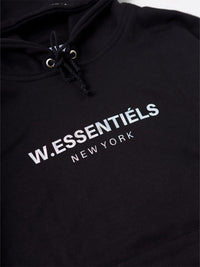 W.Essentiels Le Plissement Oversize Hoodie Noir Black