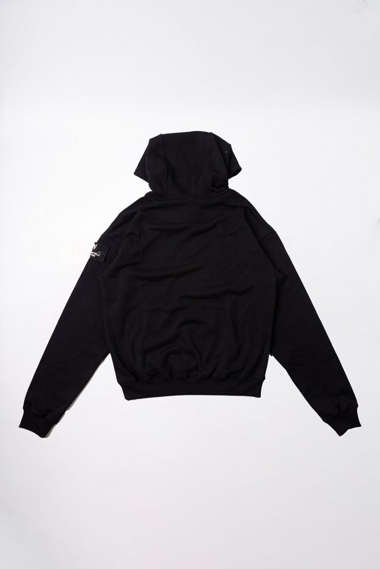W.Essentiels Le Plissement Oversize Hoodie Noir Black