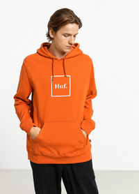HUF Box Logo PO Hoodie Rust