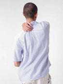Two Times Too Inked Stripe Shirt Stripe Blue