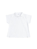 Two Times Too Multi Zip Top Stripe White