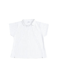 Two Times Too Multi Zip Top Stripe White