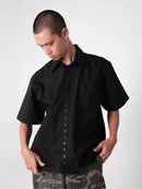 Two Times Too Form Shirt Jet Black