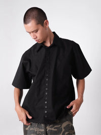 Two Times Too Form Shirt Jet Black