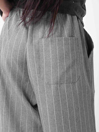 Two Times Too Flow Shorts Stripe Grey