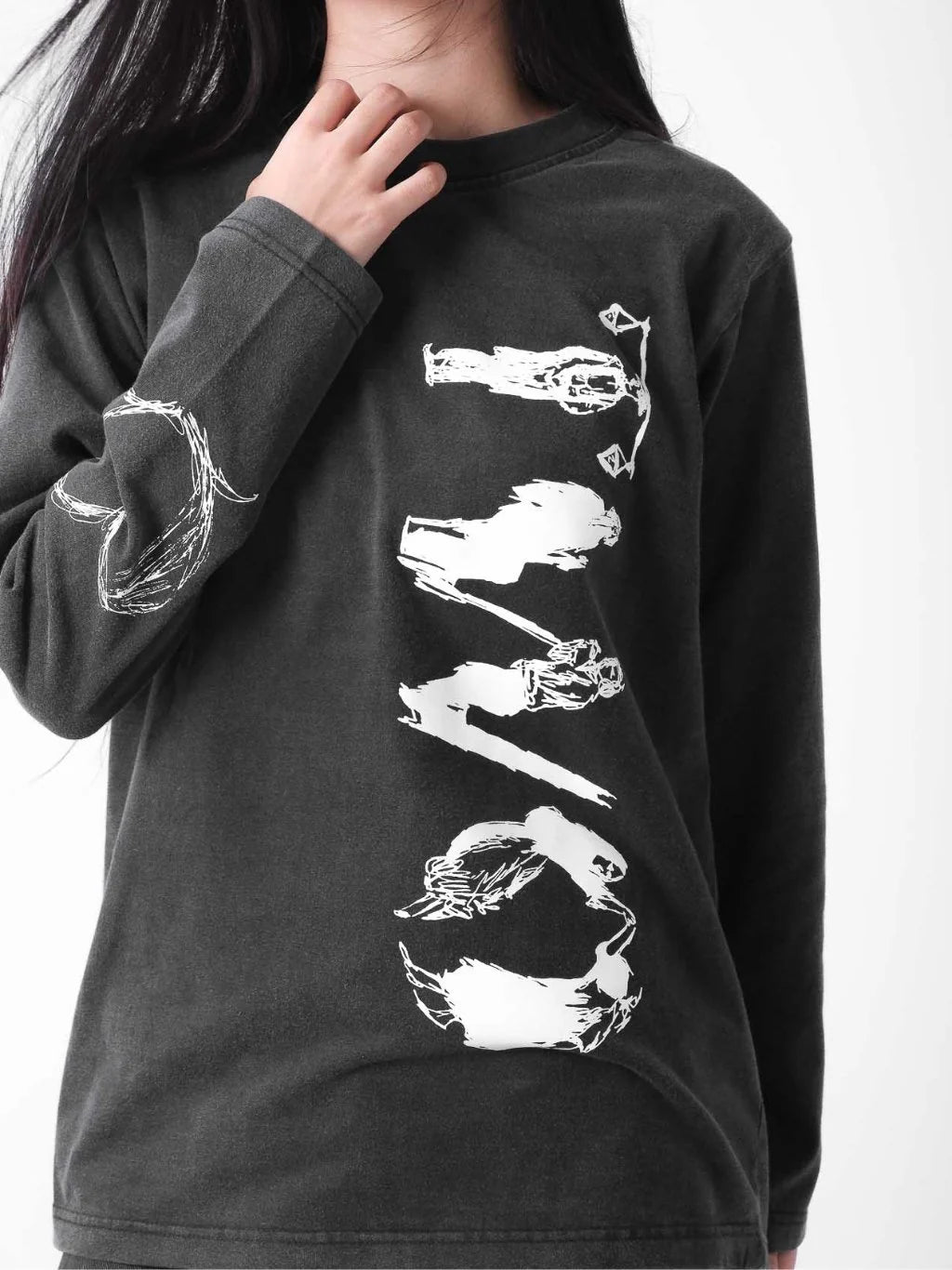Two Times Too Erode Longsleeve Washed Black