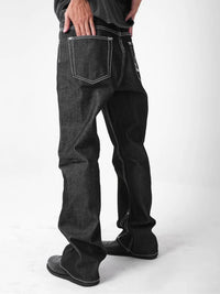 Two Times Too Drift Flared Denim Raw Black