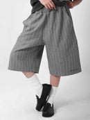Two Times Too Flow Shorts Stripe Grey