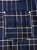 Two Times Too Blue Plaid Double Layered Shirt