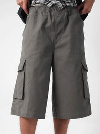 Two Times Too Office Cargo Shorts Dark Grey