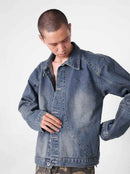Two Times Too Arc Denim Jacket Vintage Blue