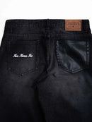 Two Times Too Splattered Cowboy Denim Washed Black