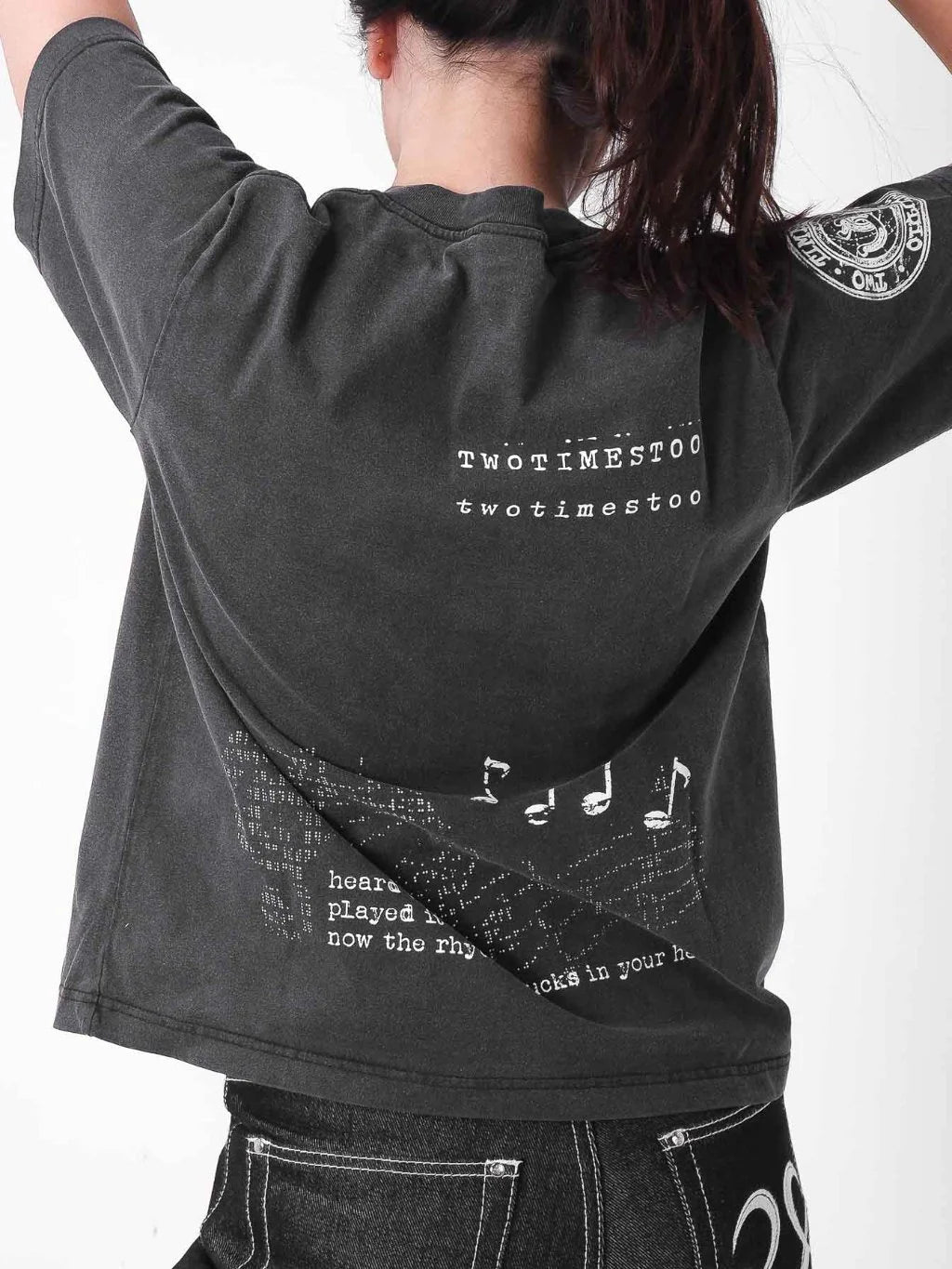 Two Times Too Waltz For Two Tee Washed Black