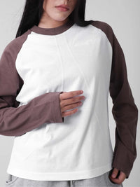 Two Times Too Coffee Raglan Longsleeve Coffee
