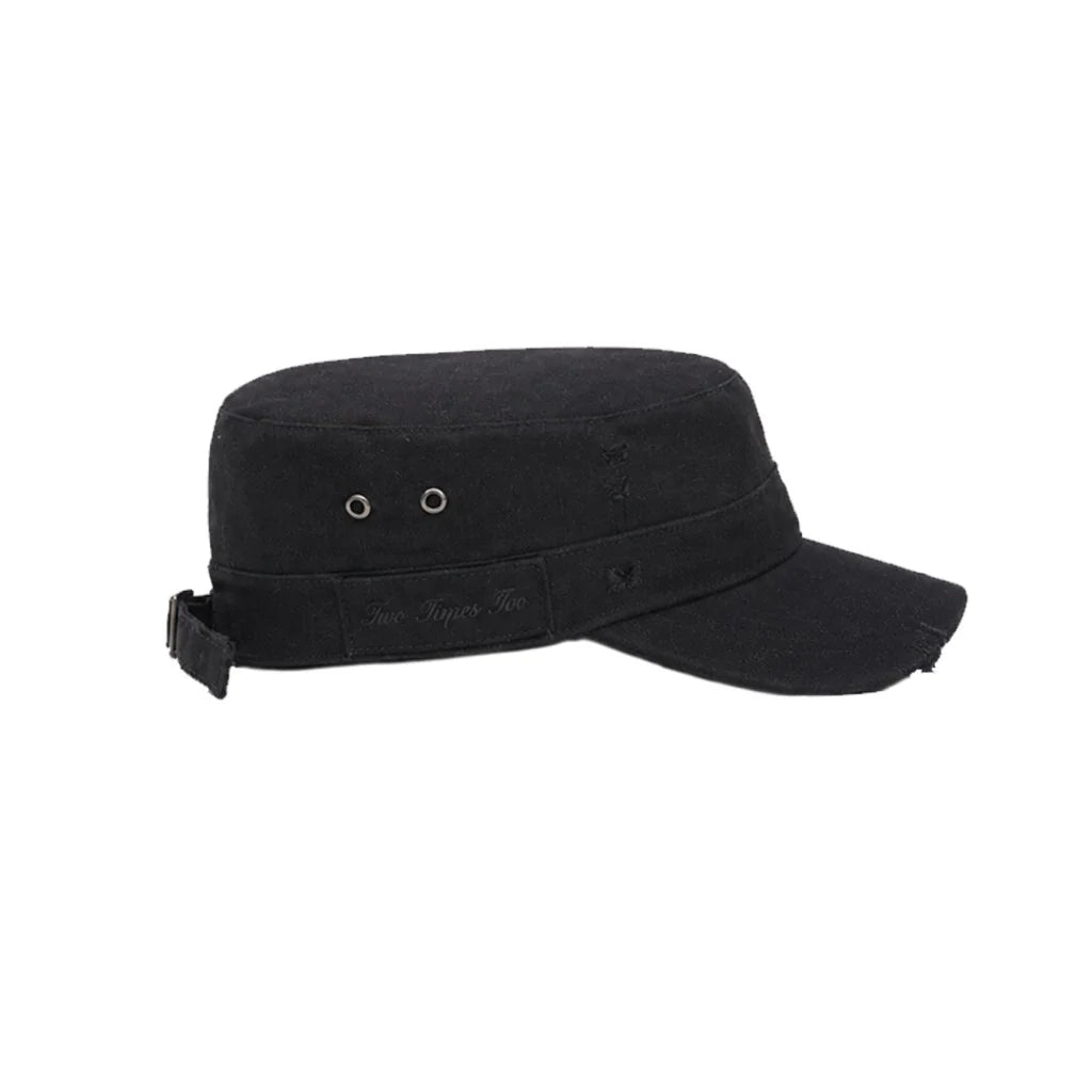 Two Times Too Military Cap Black