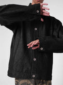 Two Times Too Arc Denim Jacket Raw Black