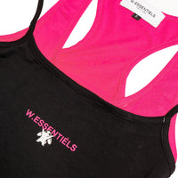 W.Essentiels X HasyaKyla Sables Two Layer Tank Top Black/Raspberry