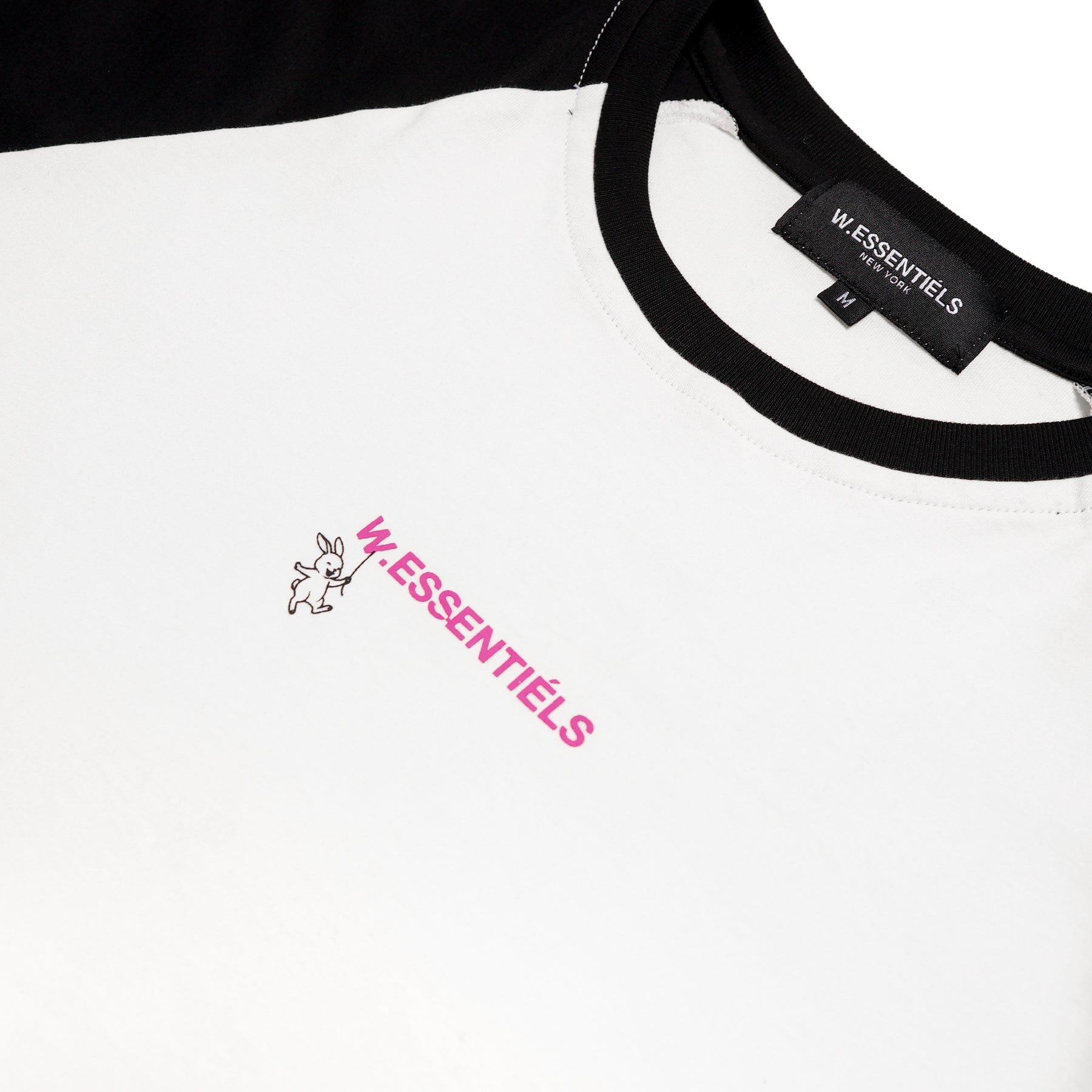 W.Essentiels X HasyaKyla Sables Baby Crop Tee Black/White