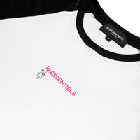 W.Essentiels X HasyaKyla Sables Baby Crop Tee Black/White