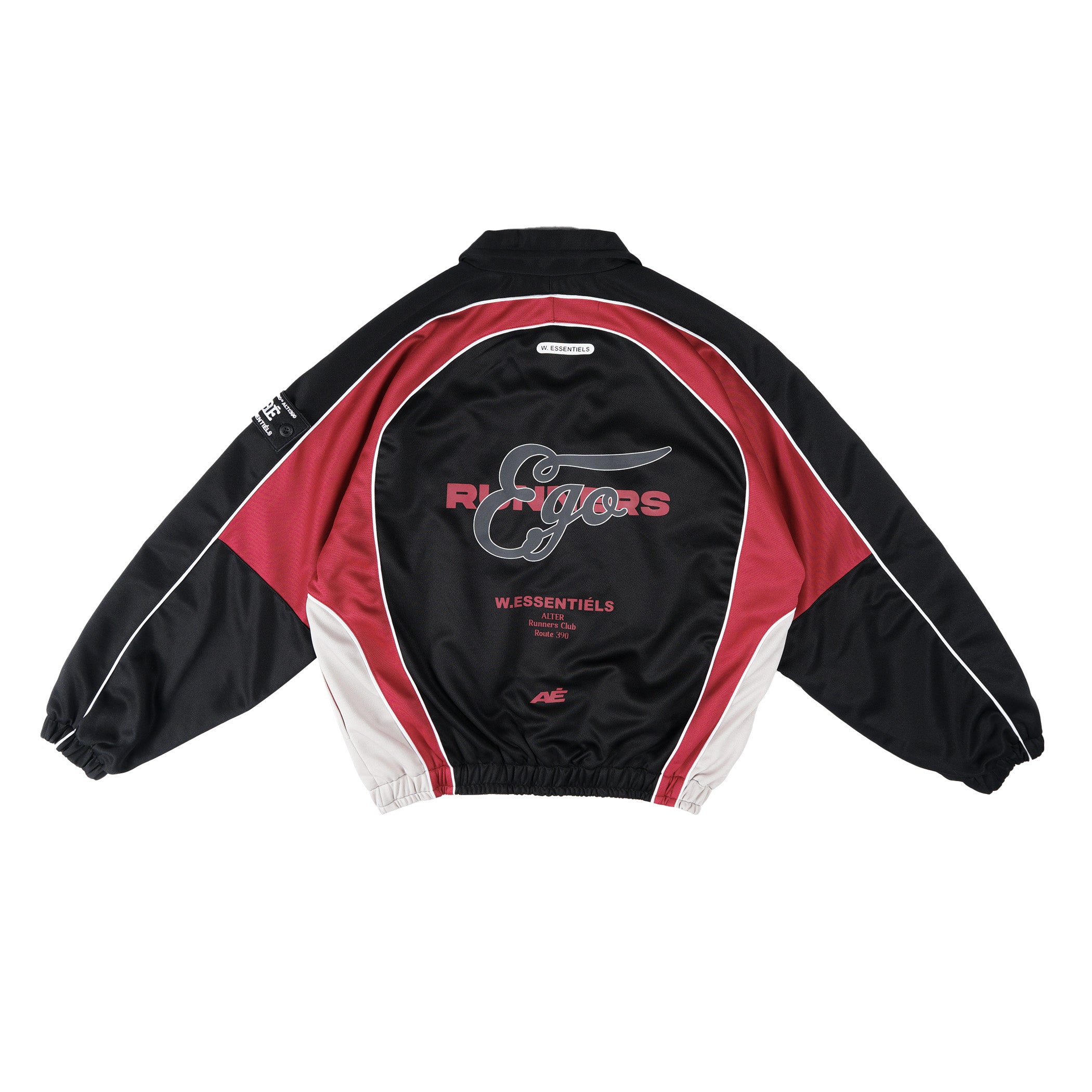 W.Essentiels x Alter Ego Darkpact Tracktop Black/Crimson