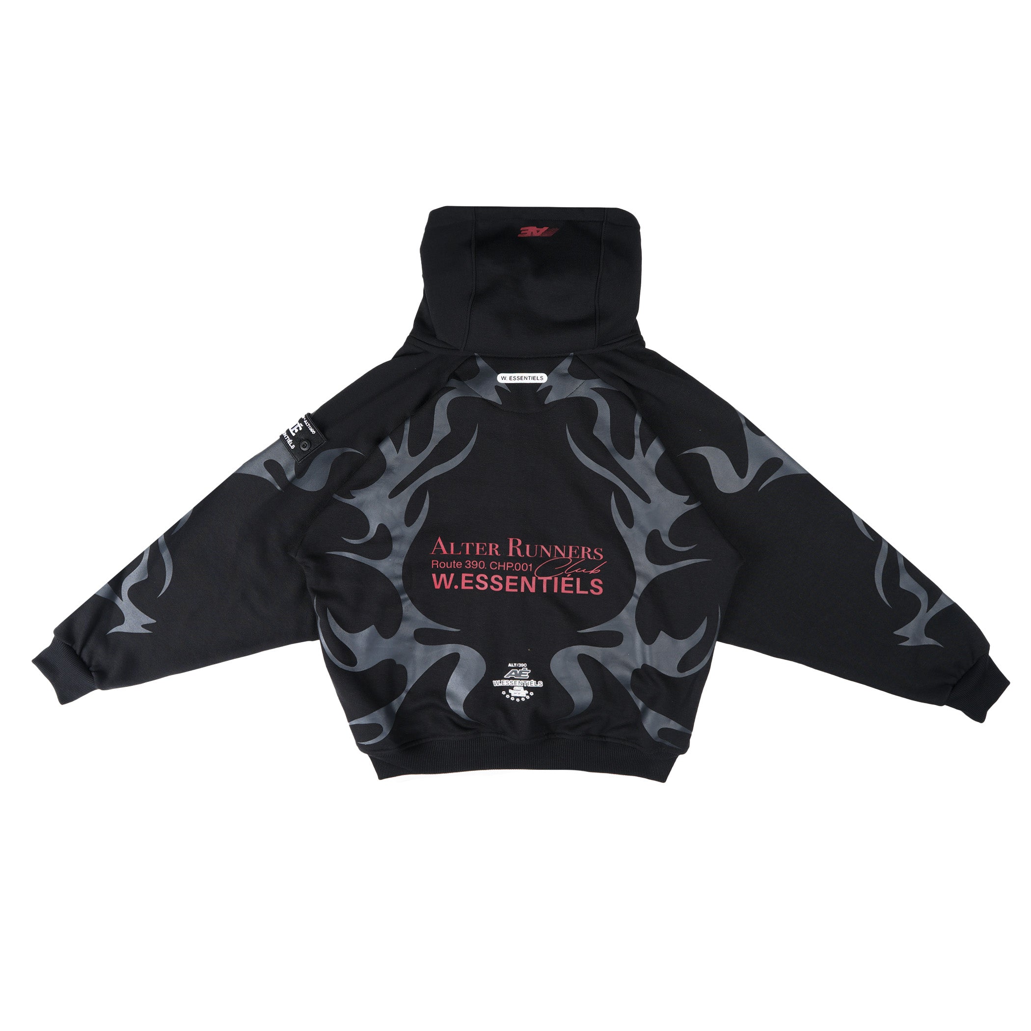 W.Essentiels x Alter Ego Darkpact Zip Hoodie Black