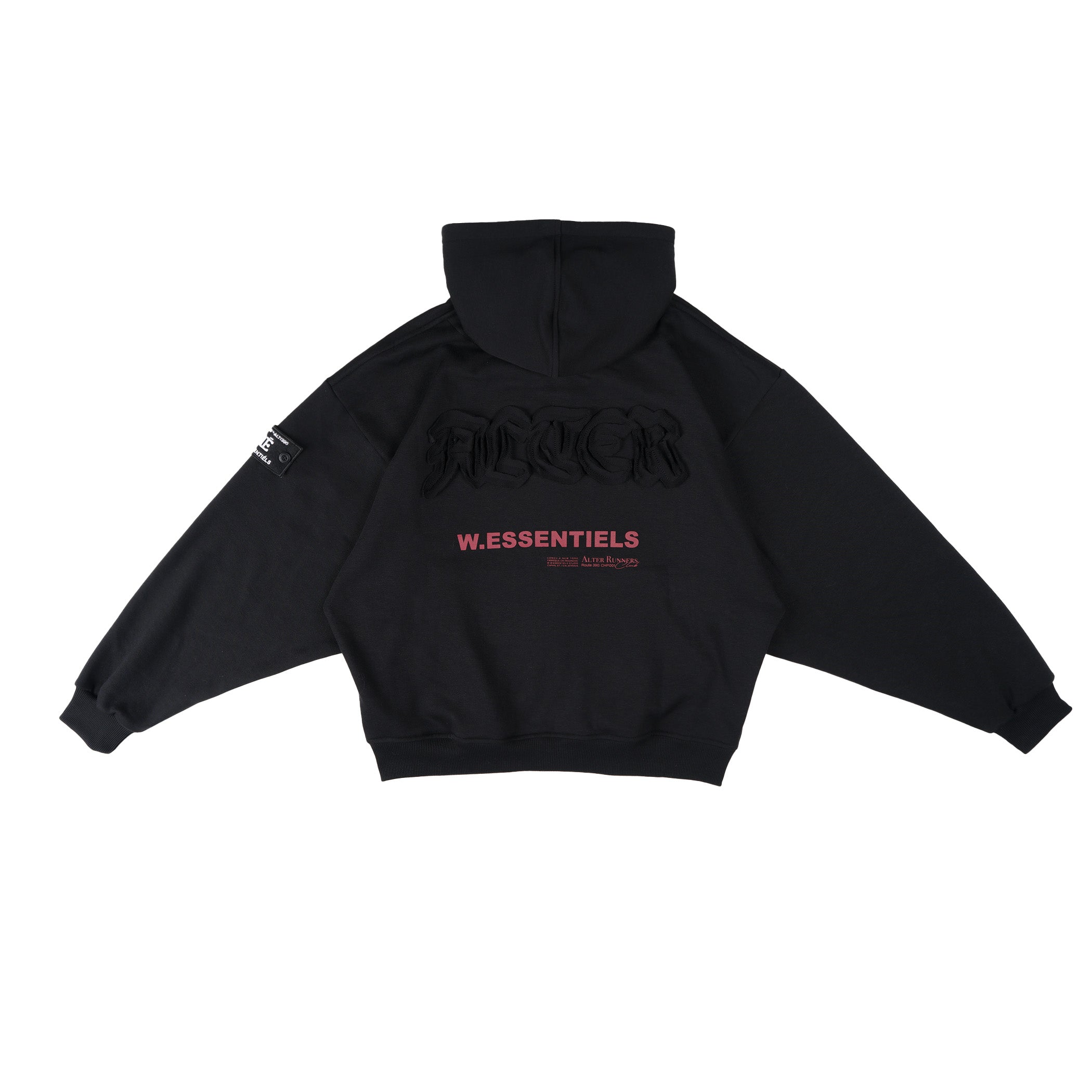 W.Essentiels x Alter Ego Shards of Rune Zip Hoodie Double Zipper