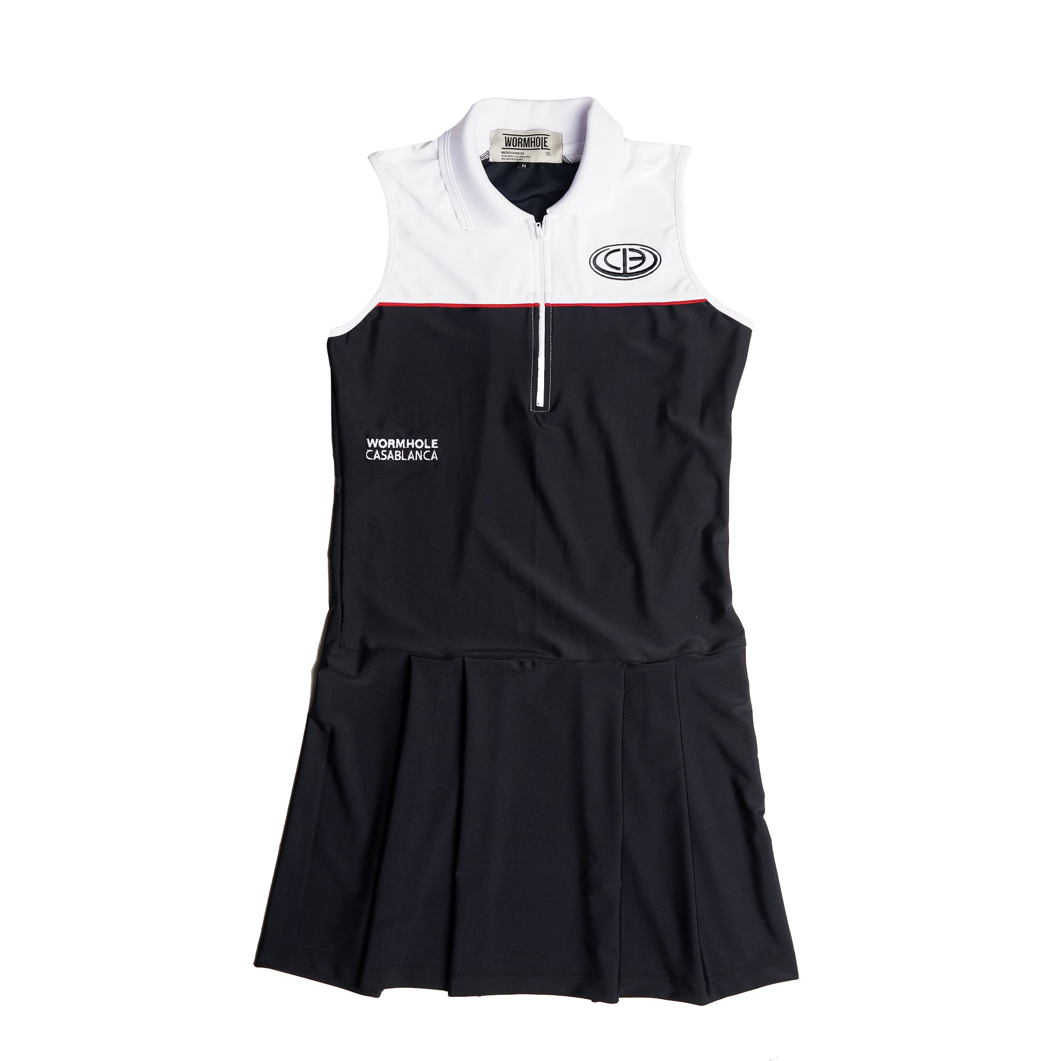 Wormhole x Casablanca Padel Club Alberta Stretch Techincal Jersey Dress Black/White