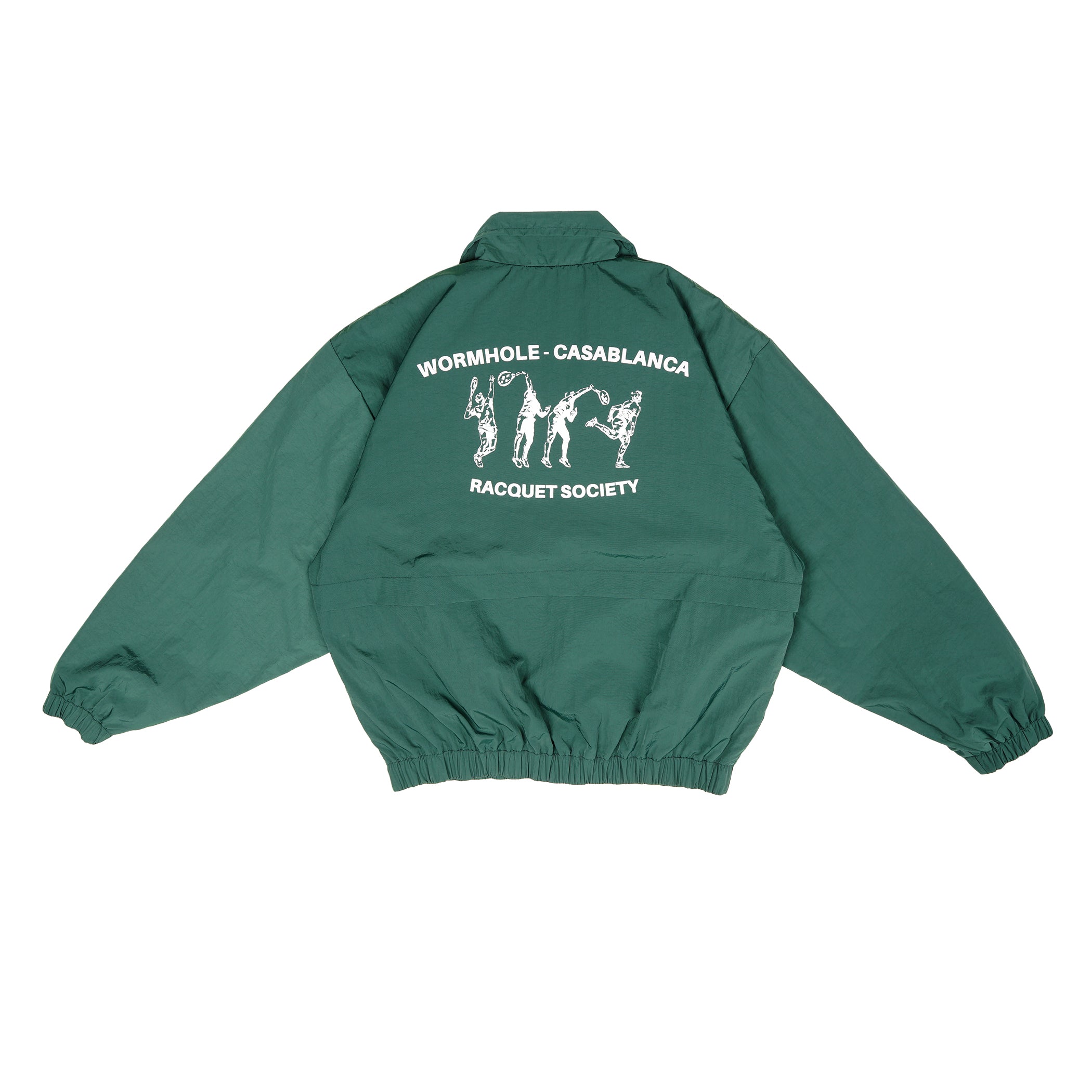 Wormhole x Casablanca Illegal Serve Player Warmup Jacket Two Tone Forest/White