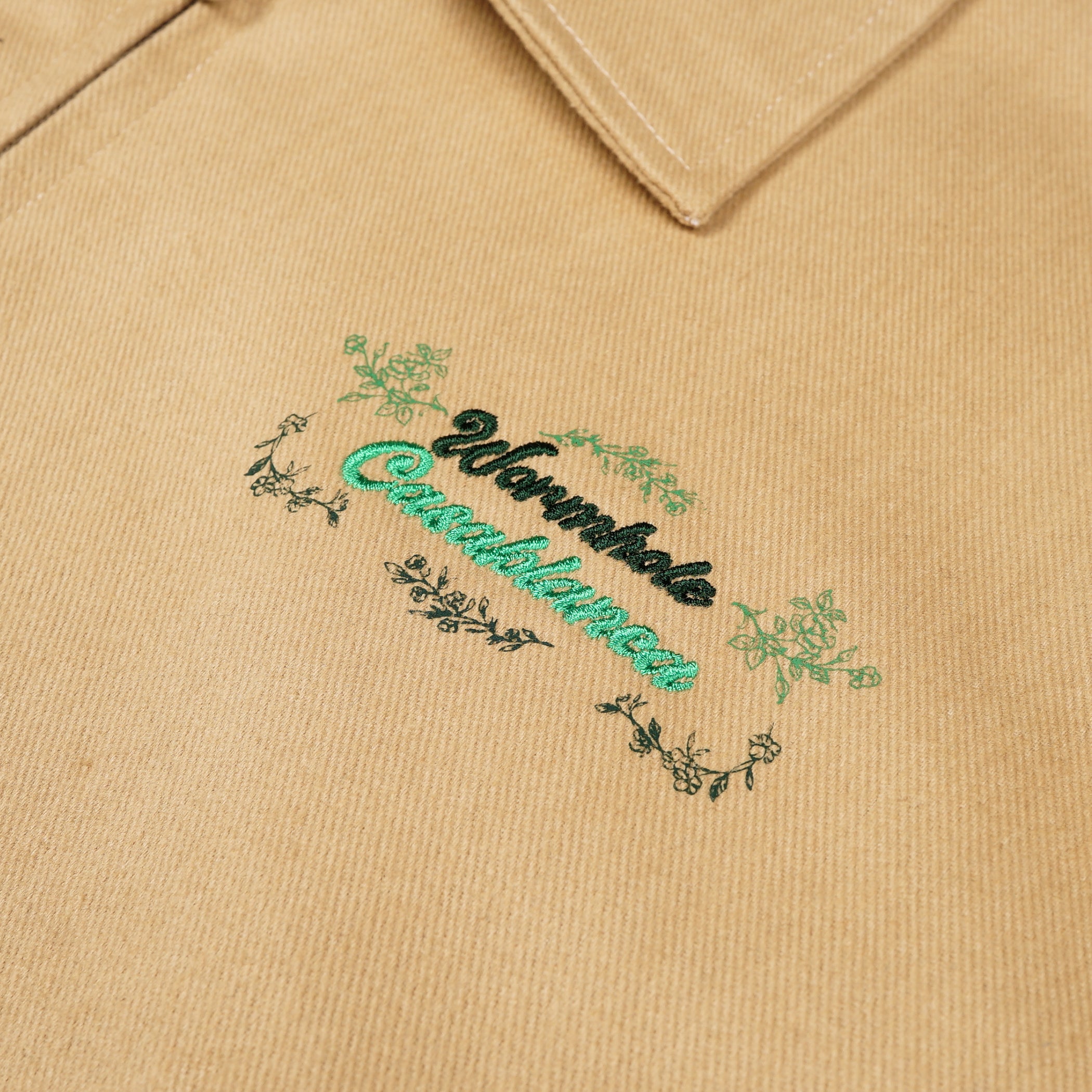 Wormhole x Casablanca Illegal Serve Painter Jacket Khaki