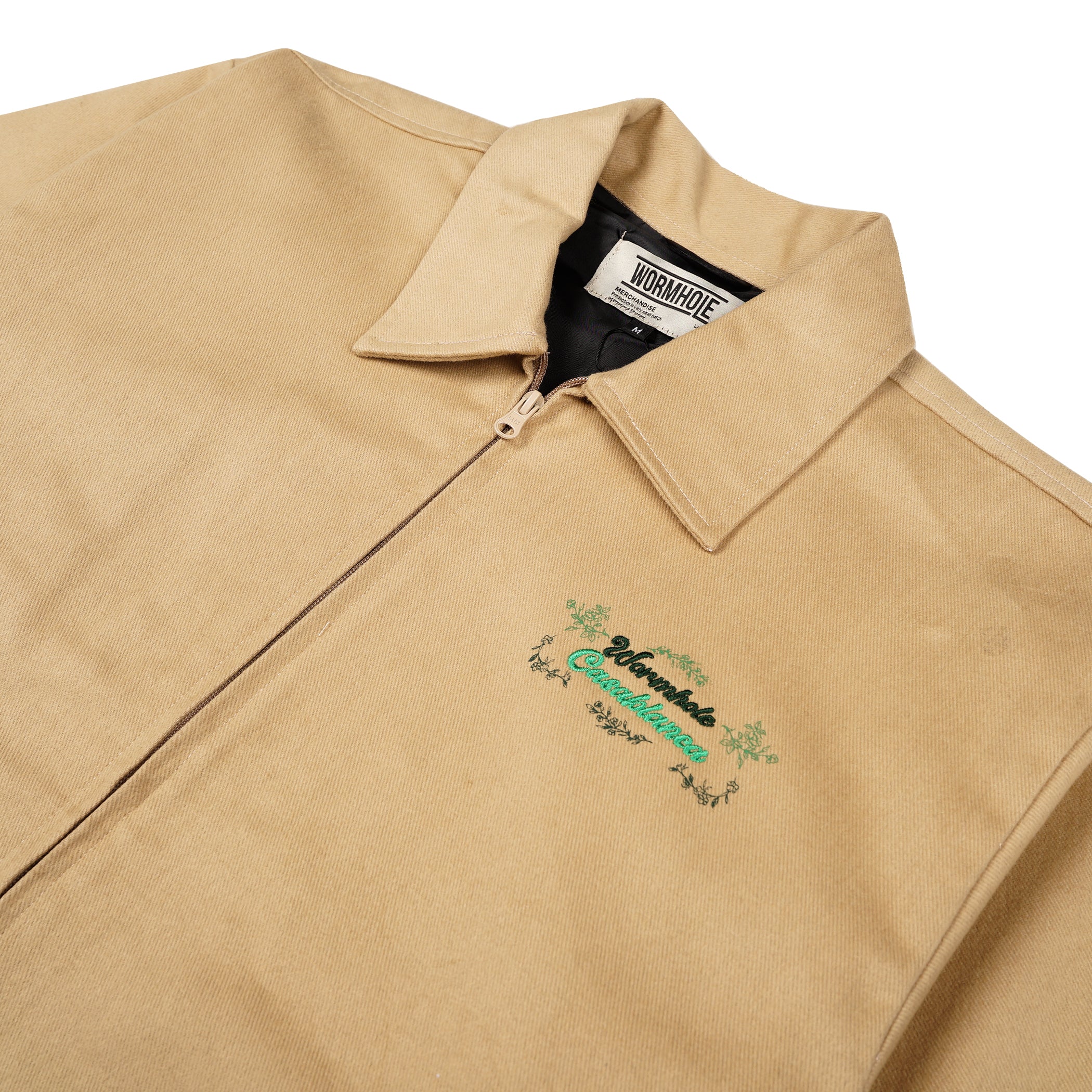 Wormhole x Casablanca Illegal Serve Painter Jacket Khaki