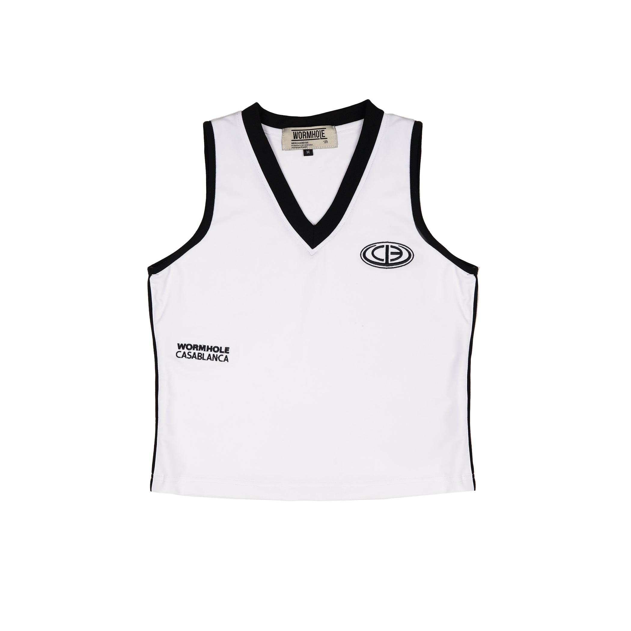 Wormhole x Casablanca Illegal Serve Tank Top White/Black