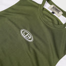 Wormhole x Casablanca Illegal Serve Tank Top Two Tone Olive/White