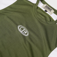 Wormhole x Casablanca Illegal Serve Tank Top Two Tone Olive/White