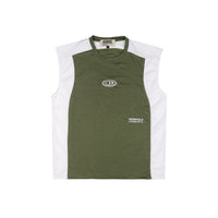 Wormhole x Casablanca Illegal Serve Tank Top Two Tone Olive/White