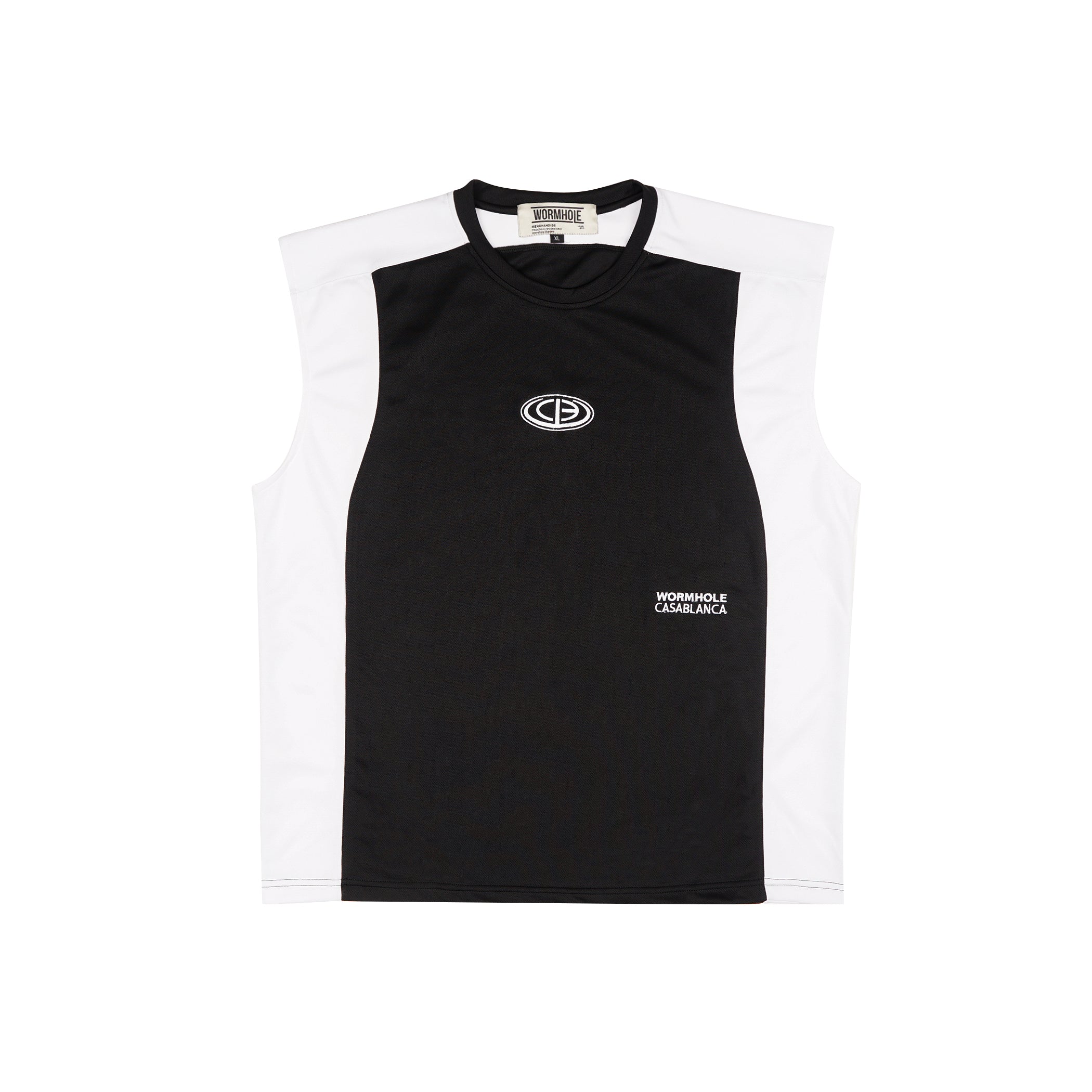 Wormhole x Casablanca Illegal Serve Tank Top Two Tone Black/White