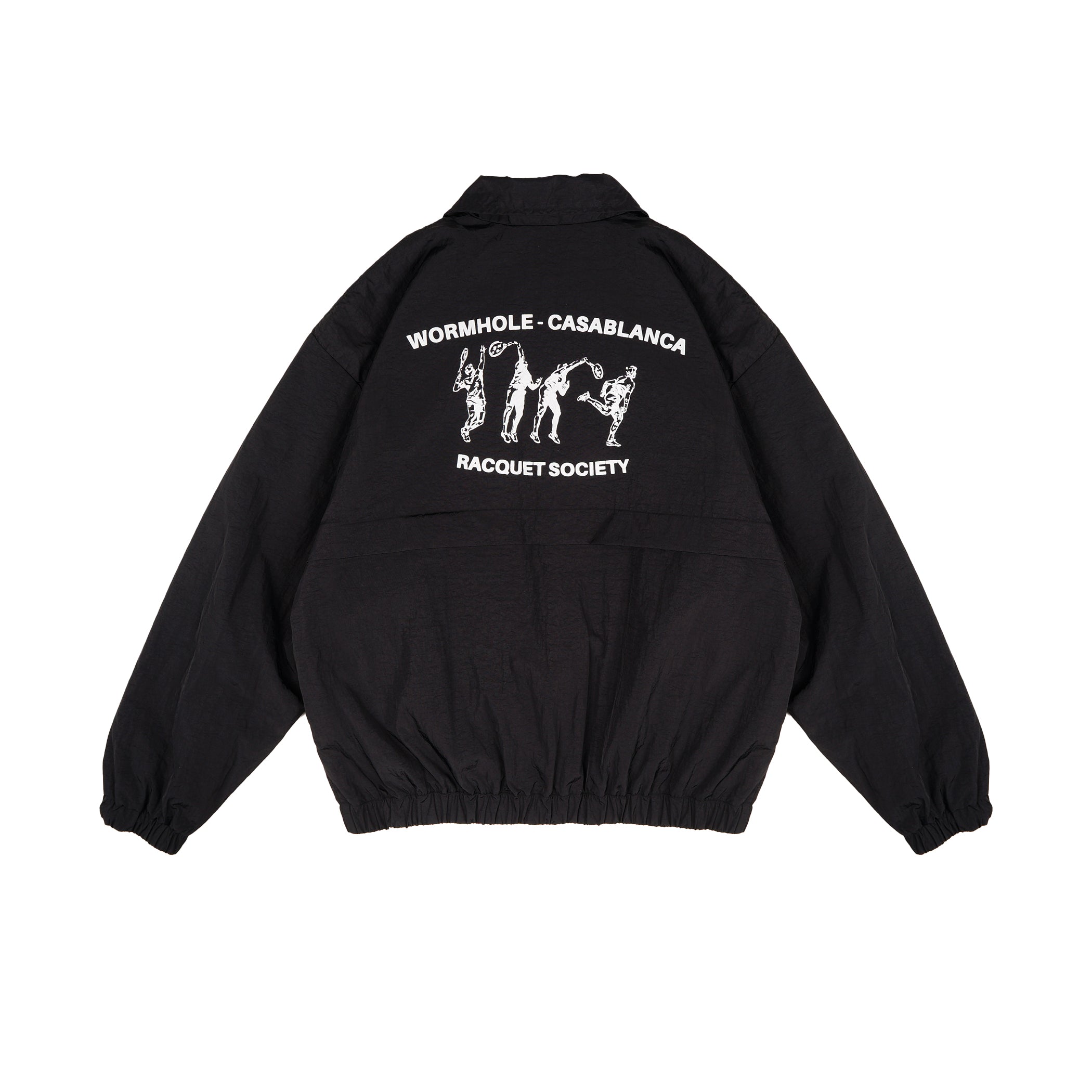Wormhole x Casablanca Illegal Serve Player Warmup Jacket Two Tone Black/White
