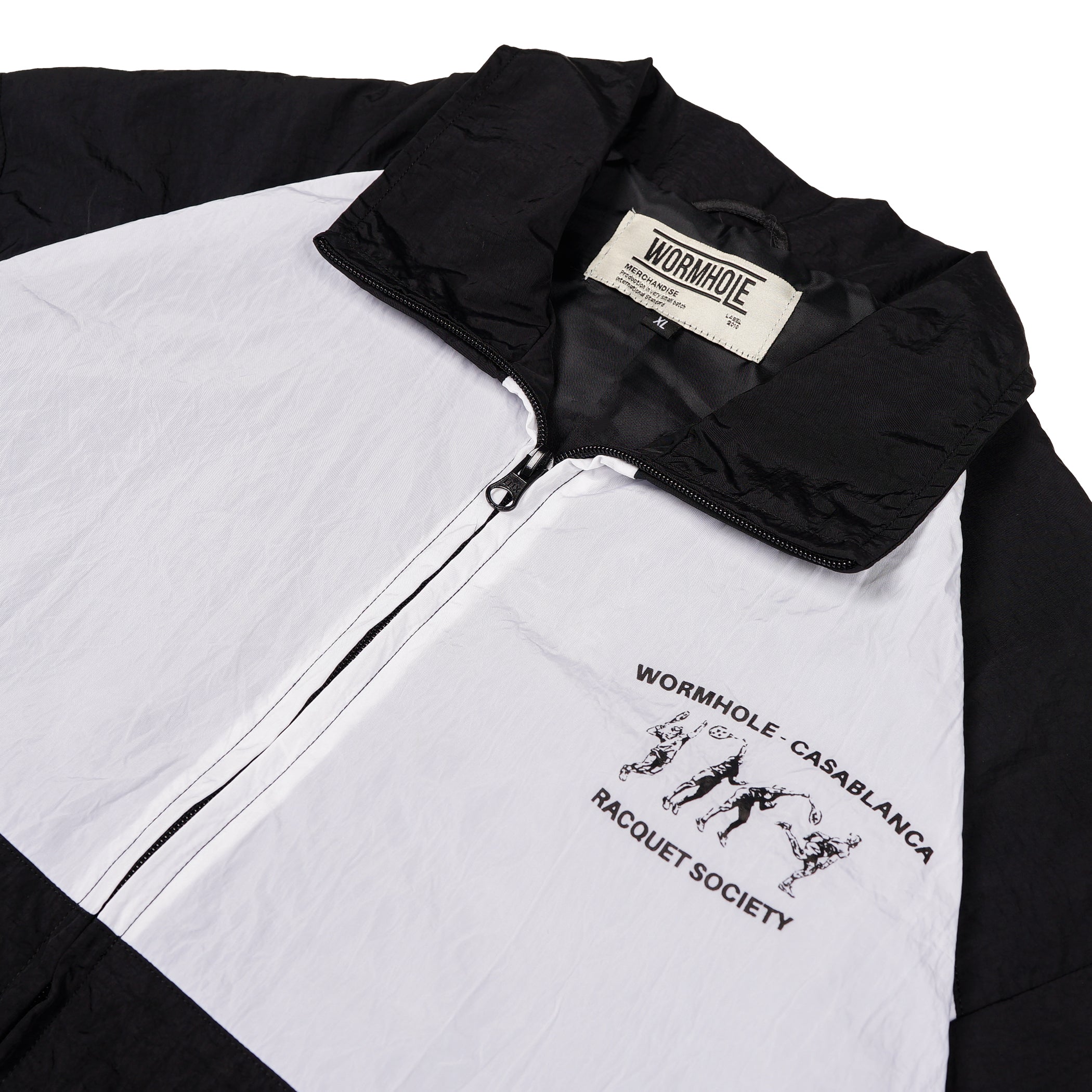 Wormhole x Casablanca Illegal Serve Player Warmup Jacket Two Tone Black/White