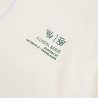 Wormhole x Casablanca Illegal Serve Zip Hoodie Beige