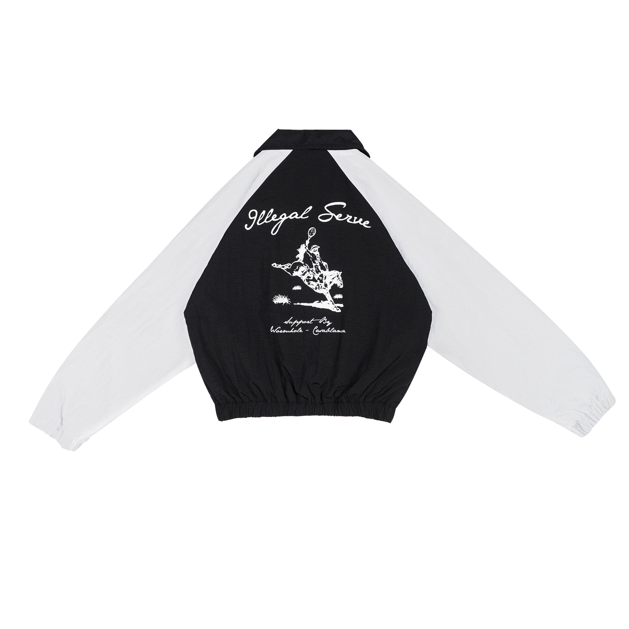 Wormhole x Casablanca Illegal Serve Two Tone Coating Jumper Black/White