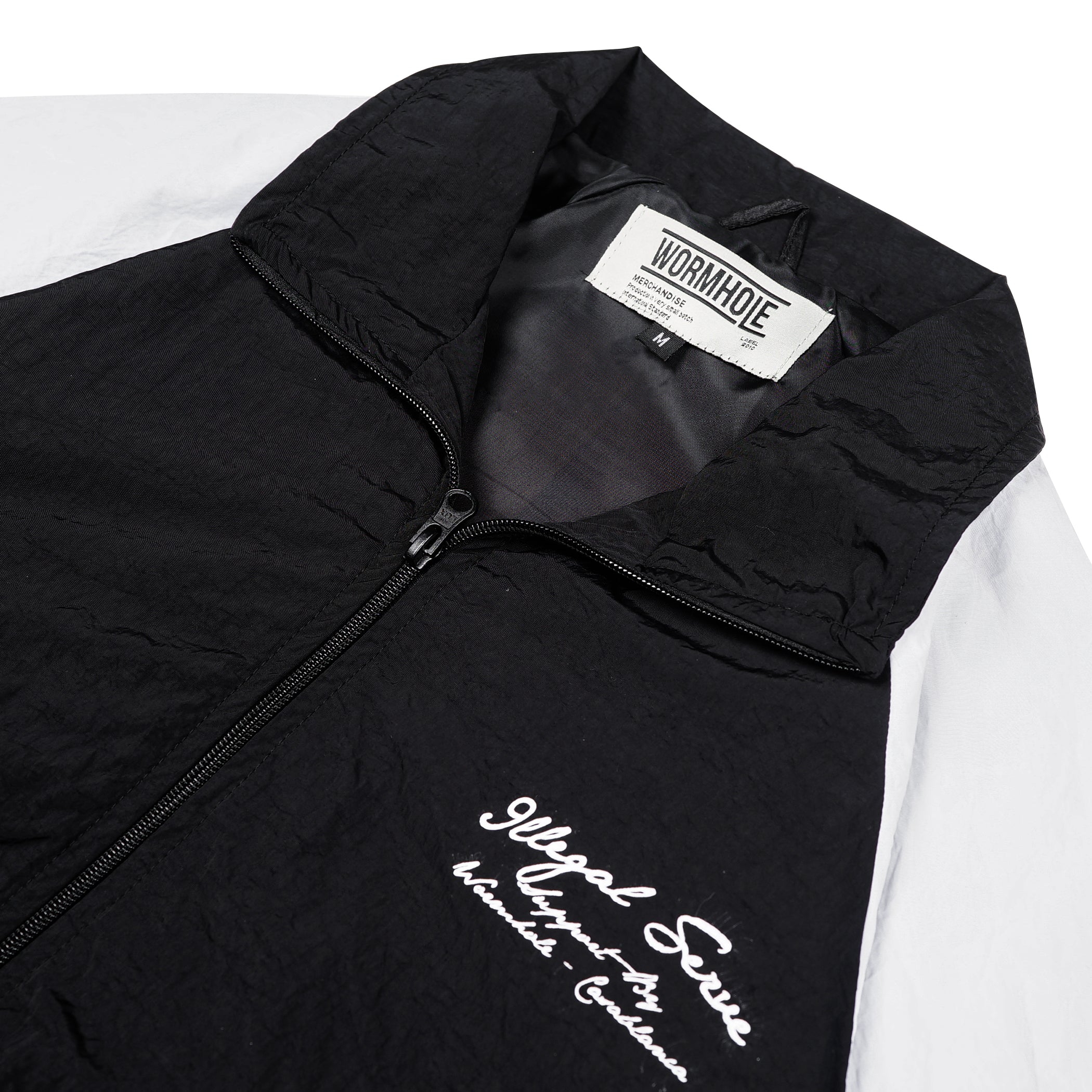 Wormhole x Casablanca Illegal Serve Two Tone Coating Jumper Black/White