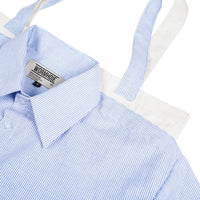 WORMHOLE Bureau de Guerre Shirt-Totebag Striped/Natural