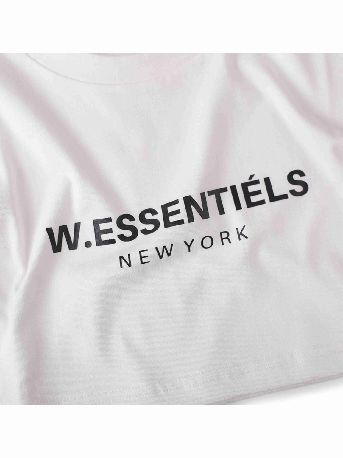 W.Essentiels Crop Top OG Logo Tee White