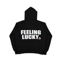 99 Clover "FEELING LUCKY" Oversized Hoodie Black