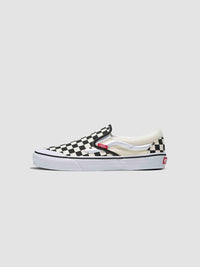 Vans Classic Slip-On 138 Sidestripe Black Checkerboard