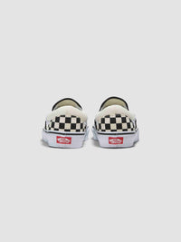 Vans Classic Slip-On 138 Sidestripe Black Checkerboard